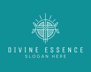 Divine - Holy Cross Crucifix logo design