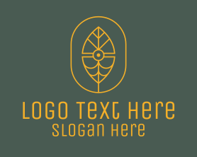 Leaf - Abstract Leaf Eye logo design