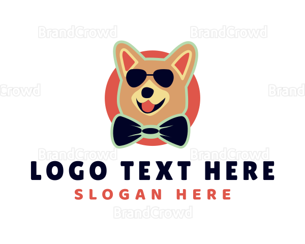 Cool Puppy Bow Tie Logo