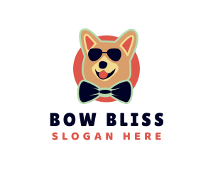 Cool Puppy Bow Tie logo design