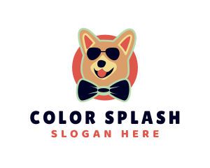 Cool Puppy Bow Tie logo design