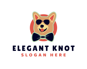 Cool Puppy Bow Tie logo design