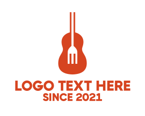 Soul - Music Guitar Food Fork logo design