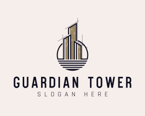 City Skyscraper Architecture logo design