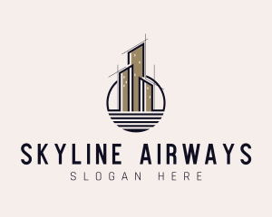 City Skyscraper Architecture logo design