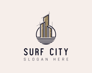 City Skyscraper Architecture logo design