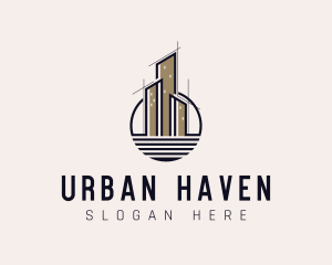 City Skyscraper Architecture logo design