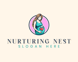 Mother Child Pregnancy  logo design