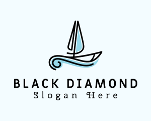 Sea Boat Sailing logo design