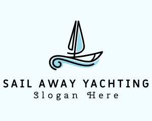 Sea Boat Sailing logo design