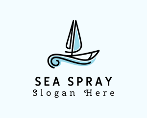 Sea Boat Sailing logo design