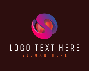 Network - Letter S 3d Tech logo design