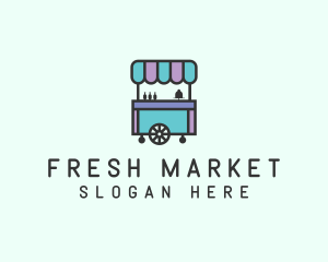 Stall - Food Trolley Cart logo design