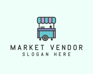 Vendor - Food Trolley Cart logo design