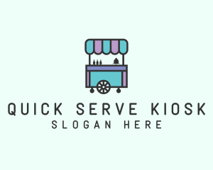 Kiosk - Food Trolley Cart logo design