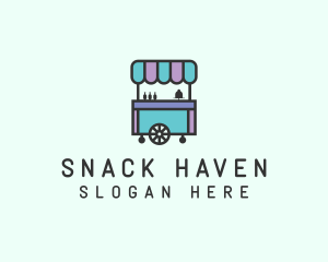 Food Trolley Cart logo design