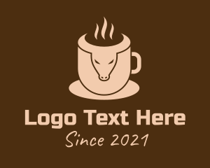 Livestock - Bull Coffee Cup logo design