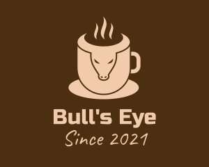 Bull Coffee Cup logo design