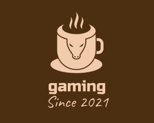 Barista - Bull Coffee Cup logo design