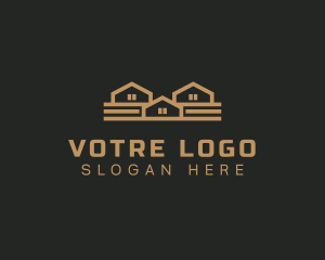 Architect - Residential Roofing House logo design