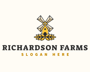 Wheat Farm Agriculture logo design