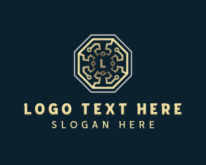Blockchain - Digital Crypto Technology logo design