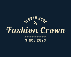 Casual Retro Fashion logo design