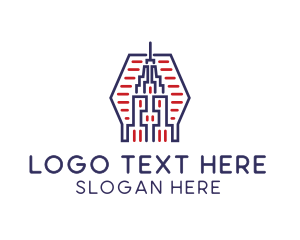 Landmark - Urban Building Tower logo design