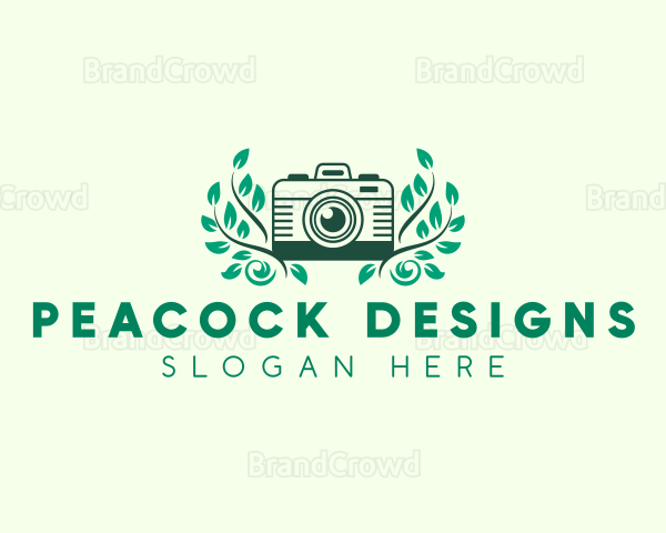 Camera Photography Floral Logo