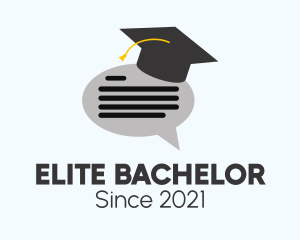 Bachelor - Graduation Chat Bubble logo design