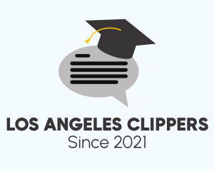 Messaging - Graduation Chat Bubble logo design