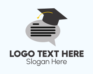 Graduation Chat Bubble Logo