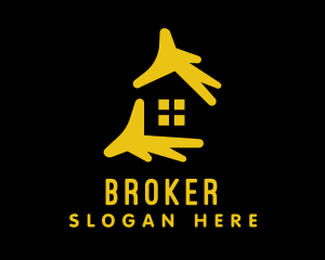 House Apartment Broker logo design