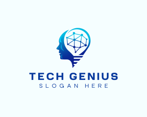 Brain Tech Ai logo design