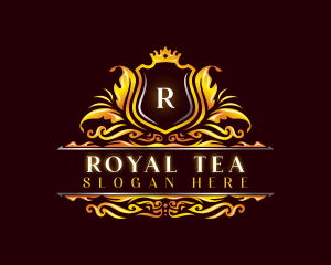 Royal Shield Leaf logo design