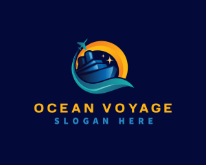 Cruise - Cruise Vacation Travel logo design