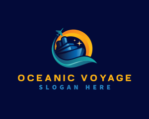 Cruise - Cruise Vacation Travel logo design