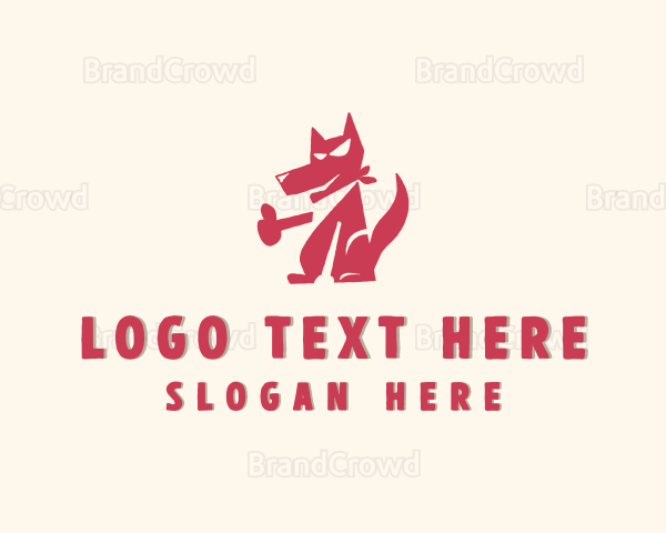 Dog Pet Scarf Logo