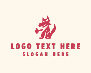 Grooming - Dog Pet Scarf logo design