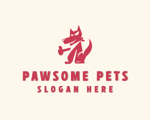 Dog Pet Scarf logo design
