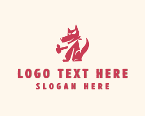 Pet Shop - Dog Pet Scarf logo design