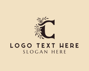 Nature - Fancy Floral Letter C logo design