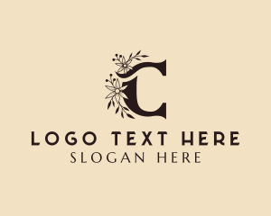 Floral - Fancy Floral Letter C logo design