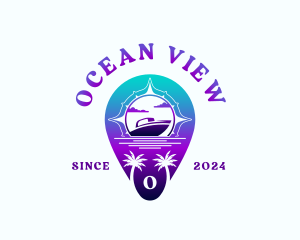 Travel Boat Cruise logo design