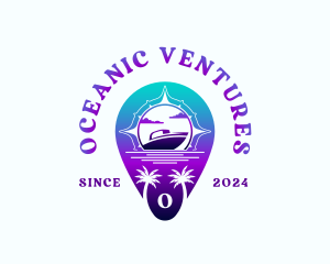 Travel Boat Cruise logo design