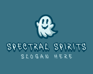 Ghost Spooky Cartoon logo design