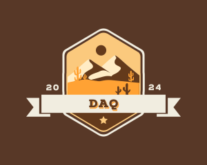 Emblem - West Desert Wilderness Landscape logo design