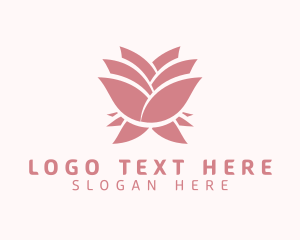 Pink Lotus Flower Logo