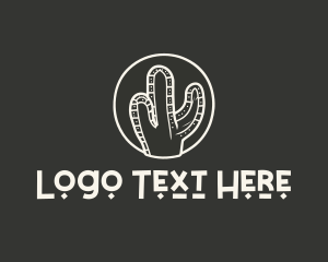 Texas - Minimal Cactus Desert logo design