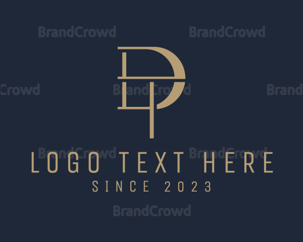 Modern Elegant Company Letter DT Logo